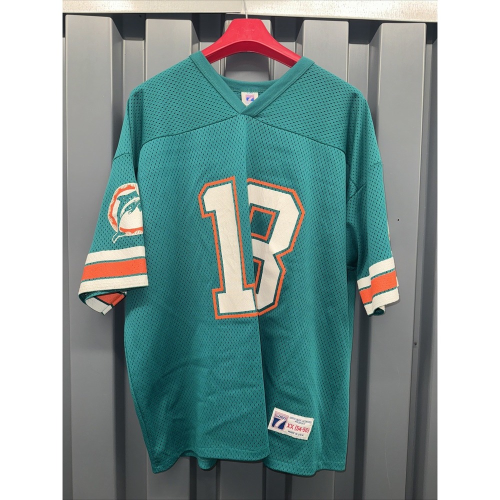 Vintage 90s  NFL Dan‎ Marino #13 Logo 7 Jersey XXL